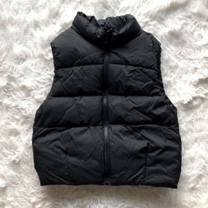 Black Zara Kids Puffer Vest